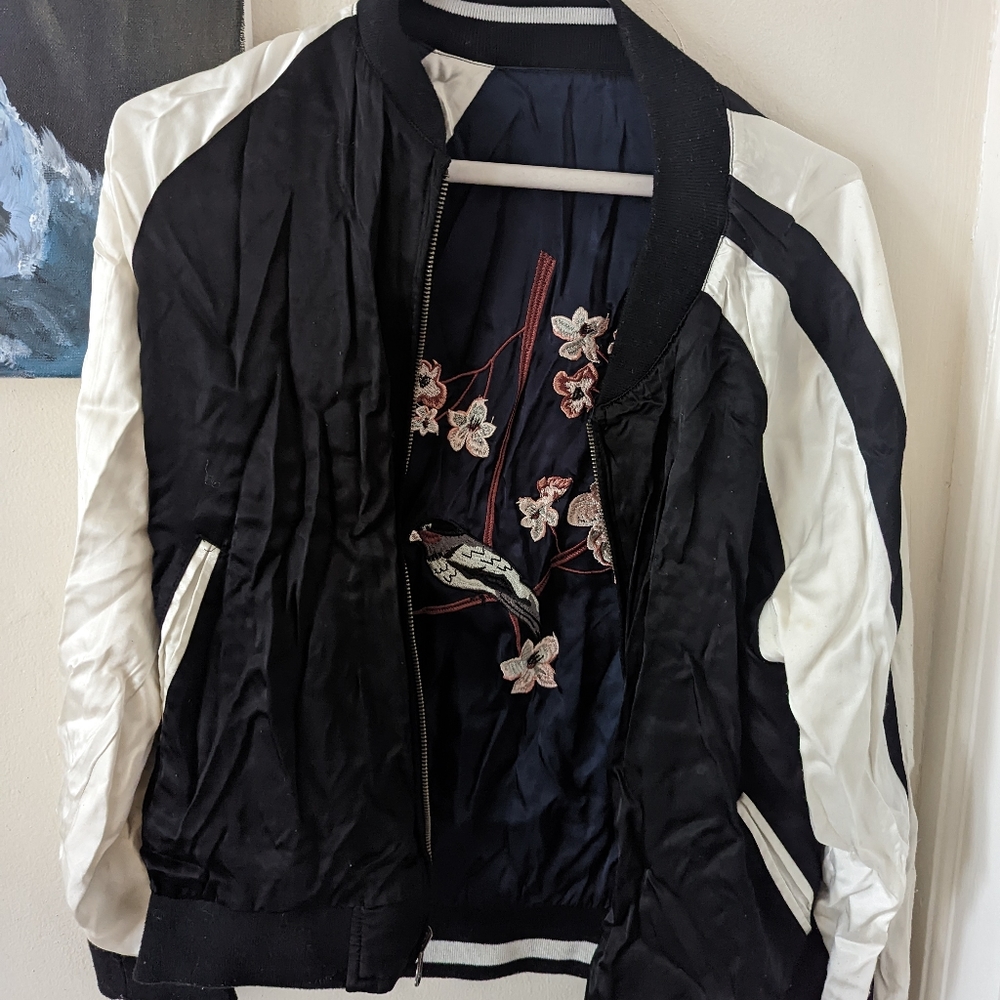 Modcloth Reversible bomber jacket
